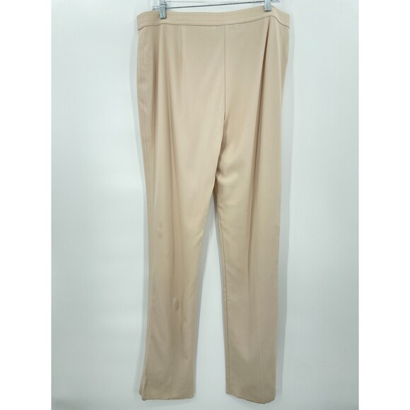 MARINA RINALDI Virgin Wool High Rise Stretch Pleated Slacks Dress Pants EUR 25 - Picture 4 of 9